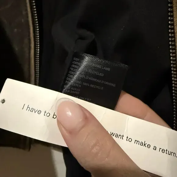 Reformation Veda Marco Leather Jacket - Picture 4 of 5